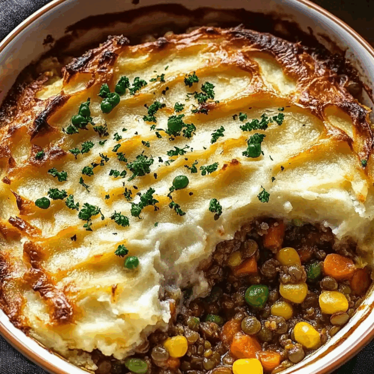 Vegan Lentil Shepherd’s Pie