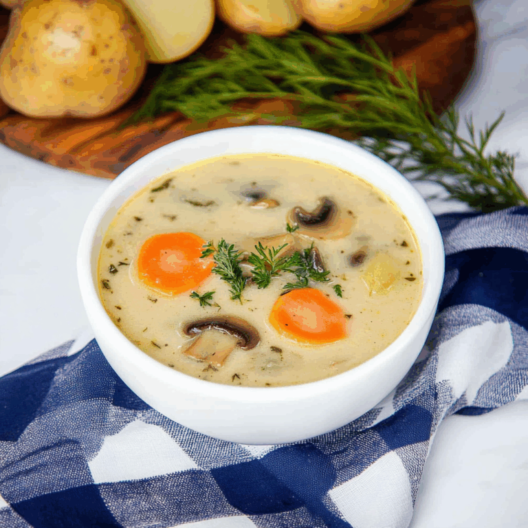 Russian Potato and Mushroom Soup Recipe