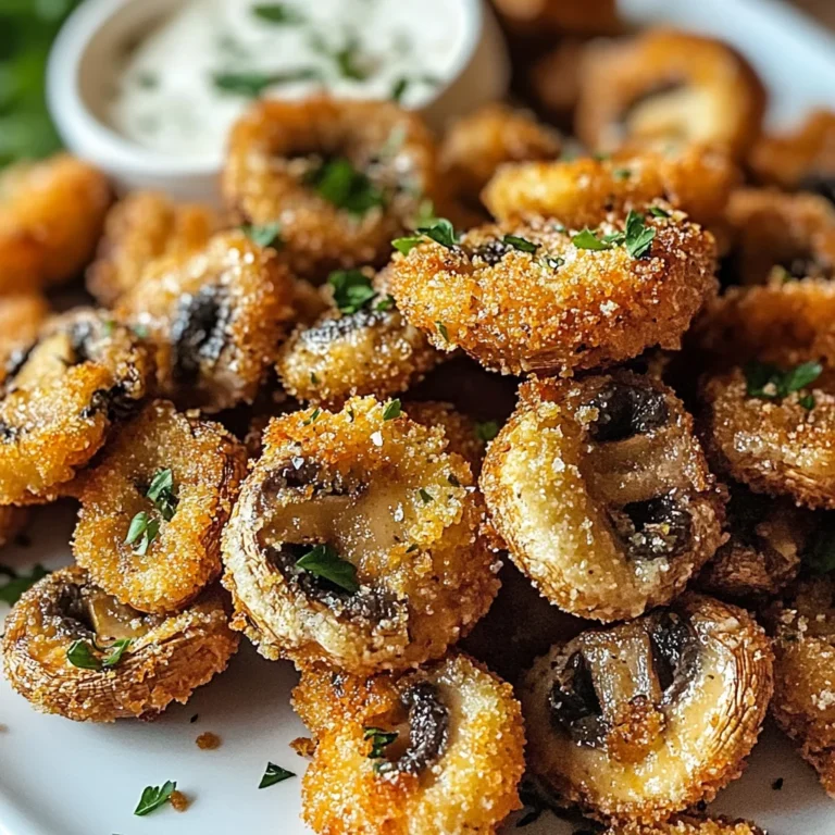 Air Fryer Ranch Mushrooms