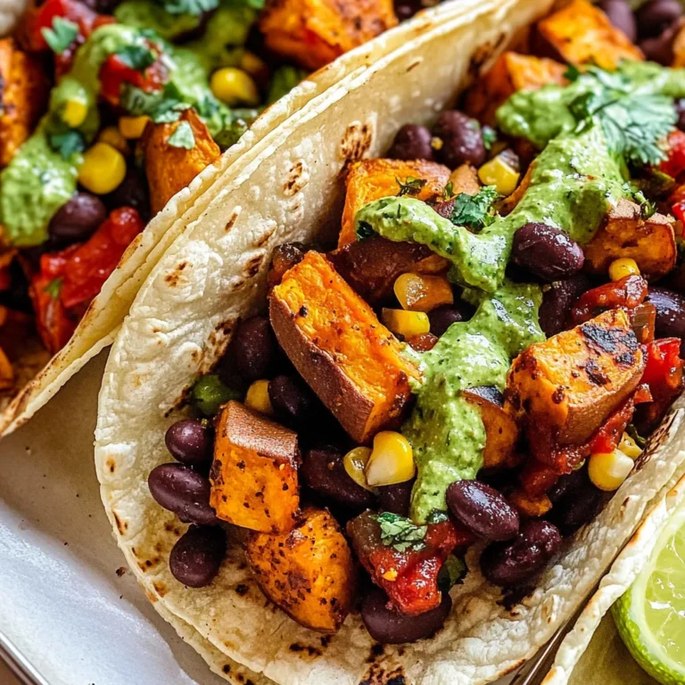 Black Bean Sweet Potato Tacos Recipe
