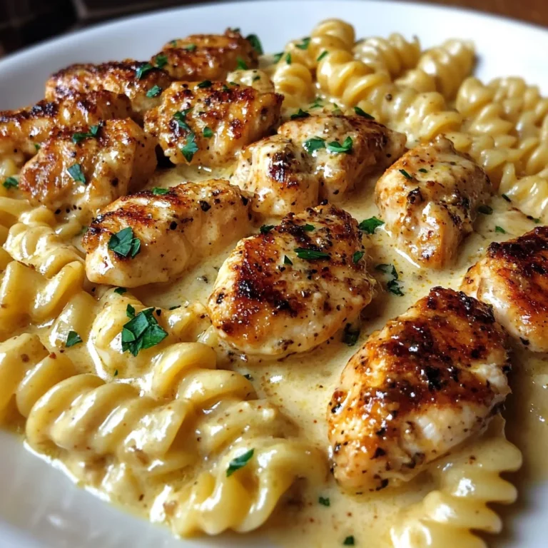 Cajun Garlic Chicken Rotini in Velveeta Cream Sauce