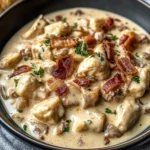 Creamy Chicken Bacon Stroganoff