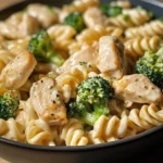Creamy Garlic Chicken Alfredo with Broccoli