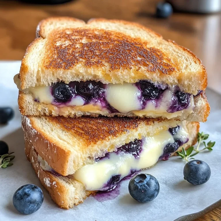 Crispy Blueberry Grilled Cheese