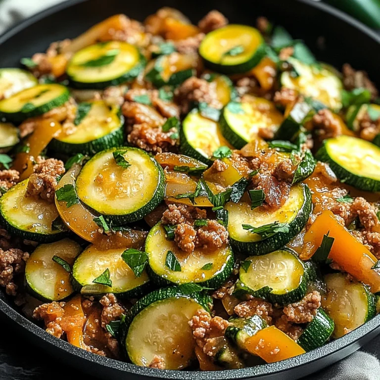 Ground Turkey and Zucchini Skillet
