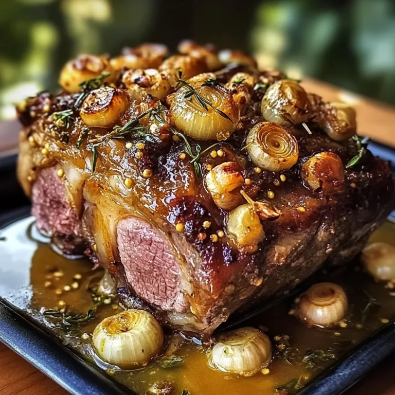 Honey-Mustard Confit Lamb Shoulder