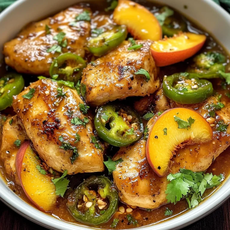 Jalapeño Peach Chicken