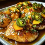Jalapeño Peach Chicken with Sweet Heat