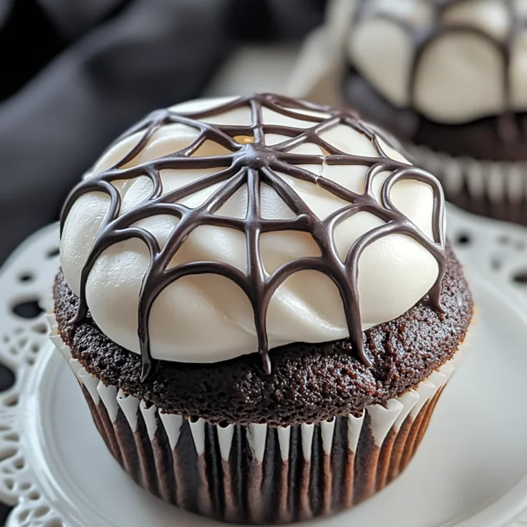 Marshmallow Spider Web Cupcakes