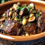 Moroccan Lamb Tagine with Figs, Almonds & Warm Spices