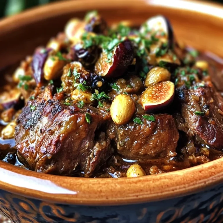 Moroccan Lamb Tagine with Figs, Almonds & Warm Spices