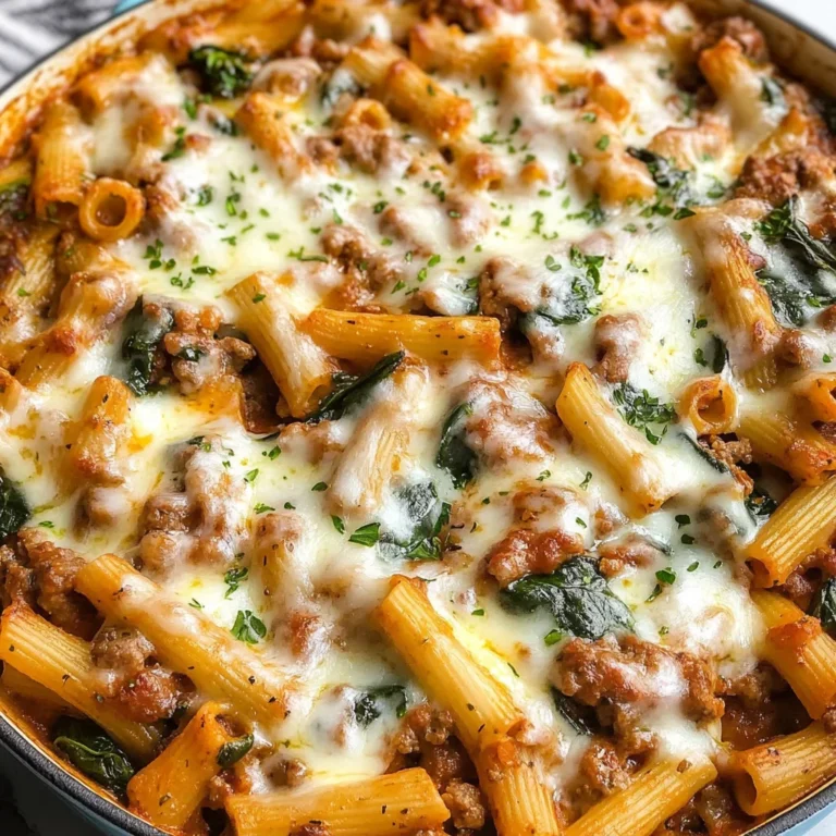 One Pot Baked Ziti with Italian Sausage Recipe