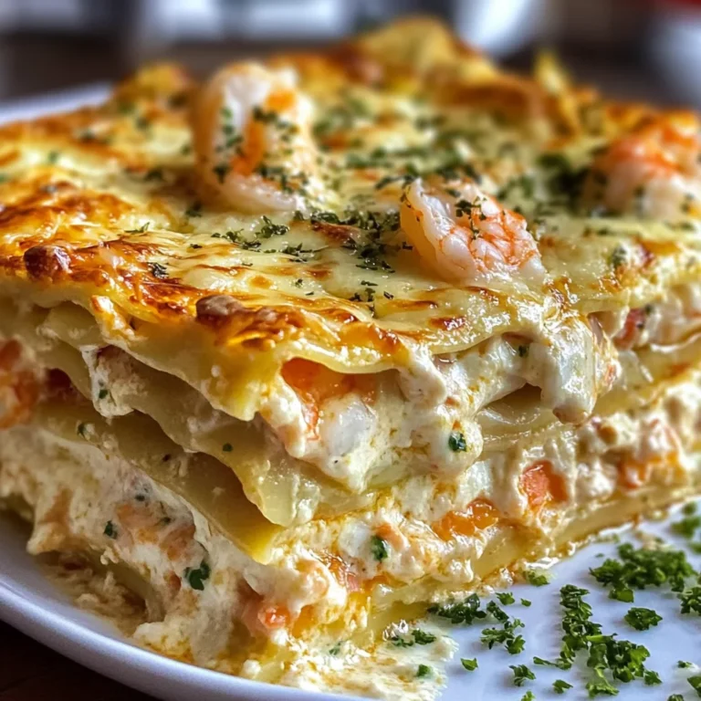 Seafood Lasagna with Shrimp & Crab