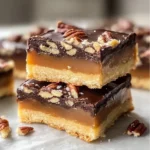 Turtle Pecan Millionaire Shortbread Bars