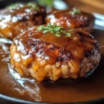 chicken hamburger Steak With Gravy