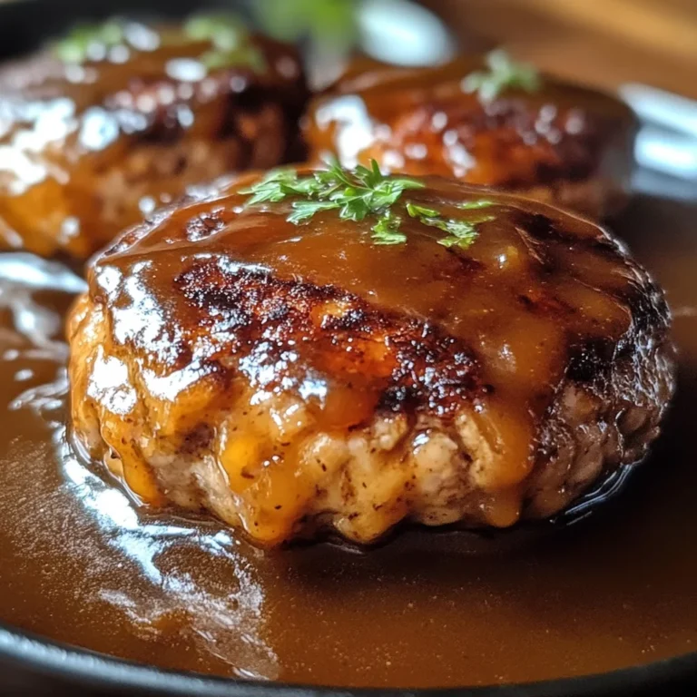 chicken hamburger Steak With Gravy