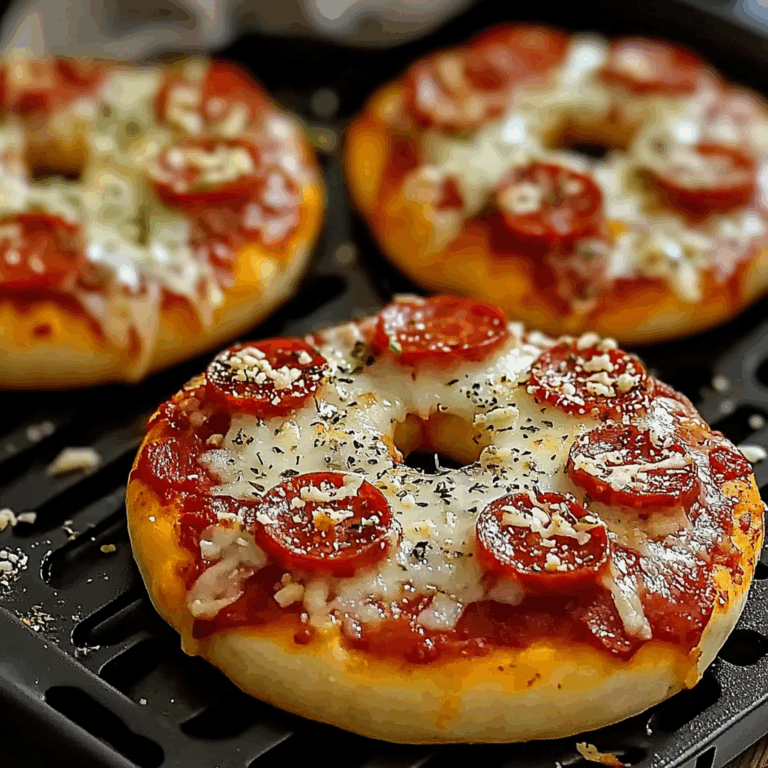 Homemade Air Fryer Pizza Bagels