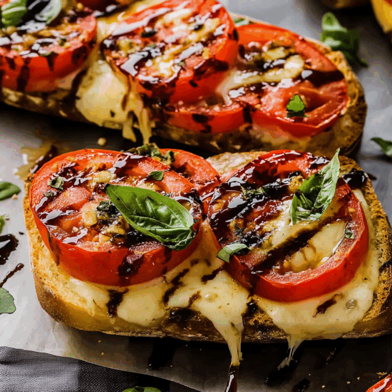 Tomato Basil Garlic Bread